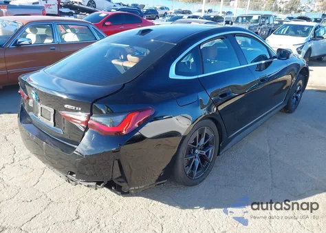 2024 BMW I4 Gran Coupe Edrive35 z USA, uszkodzony, nr VIN WBY43AW09RFR90211